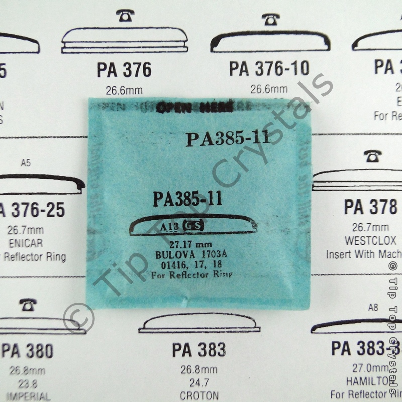 GS PA385-11 Watch Crystal - Click Image to Close