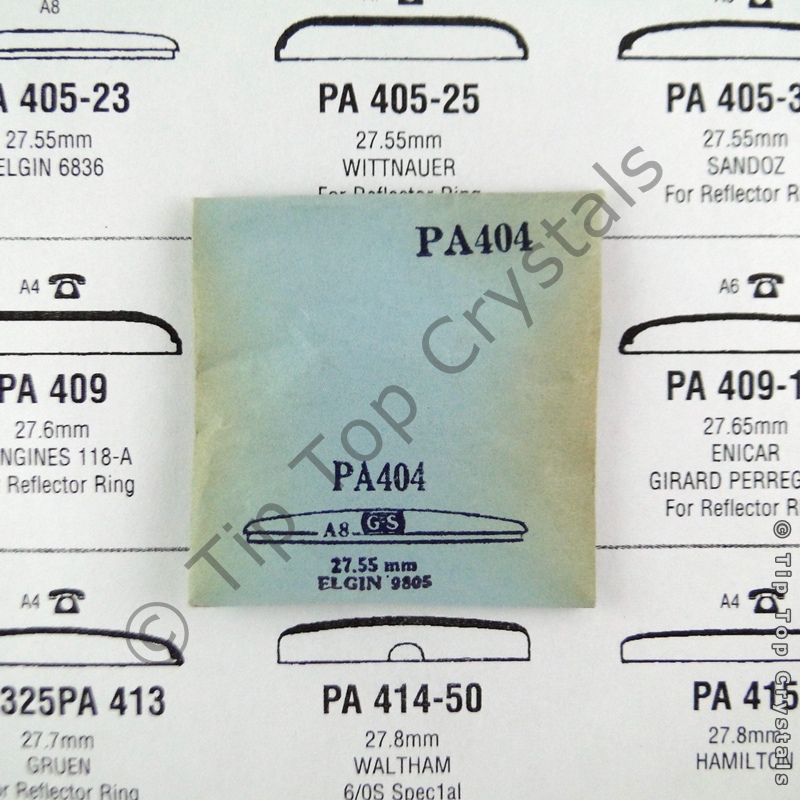 GS PA404 Watch Crystal - Click Image to Close