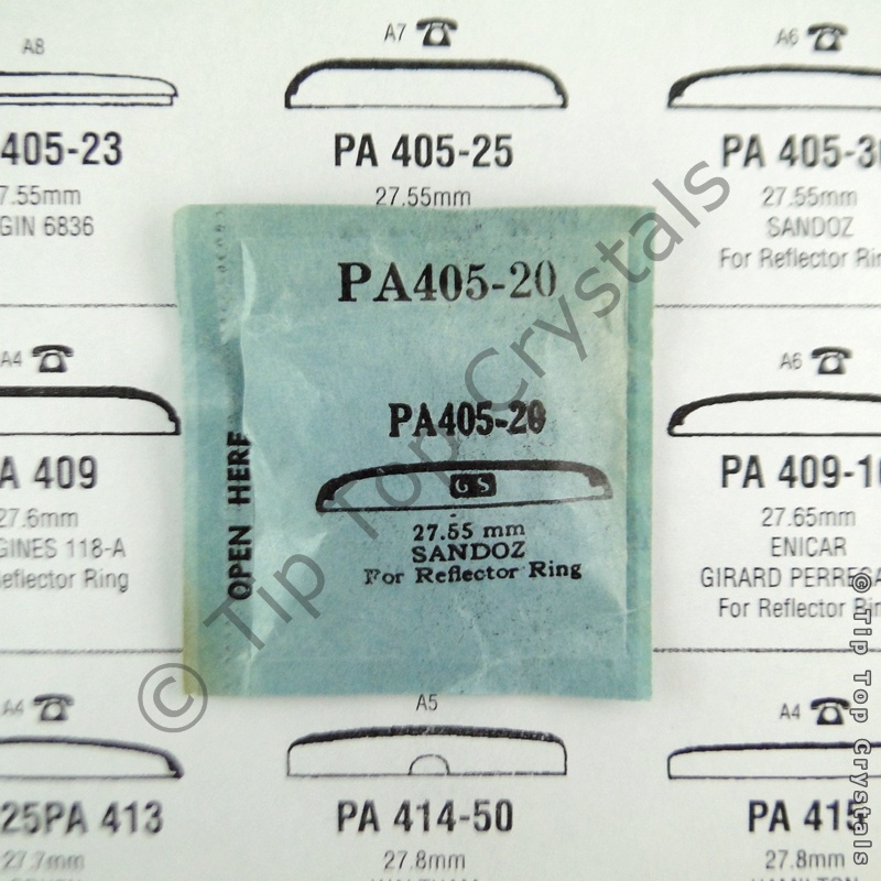 GS PA405-20 Watch Crystal - Click Image to Close