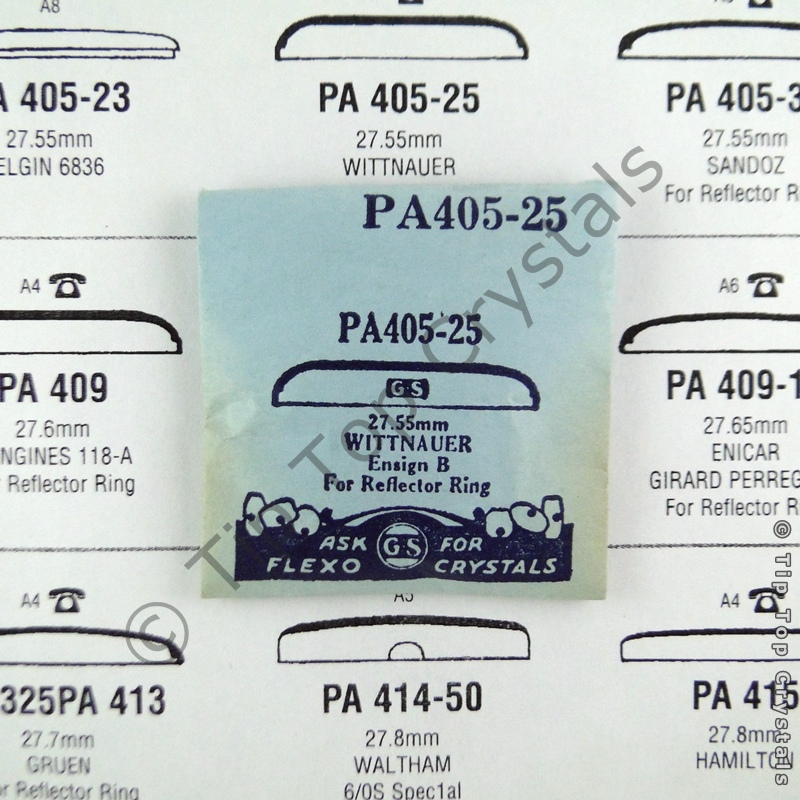 GS PA405-25 Watch Crystal - Click Image to Close