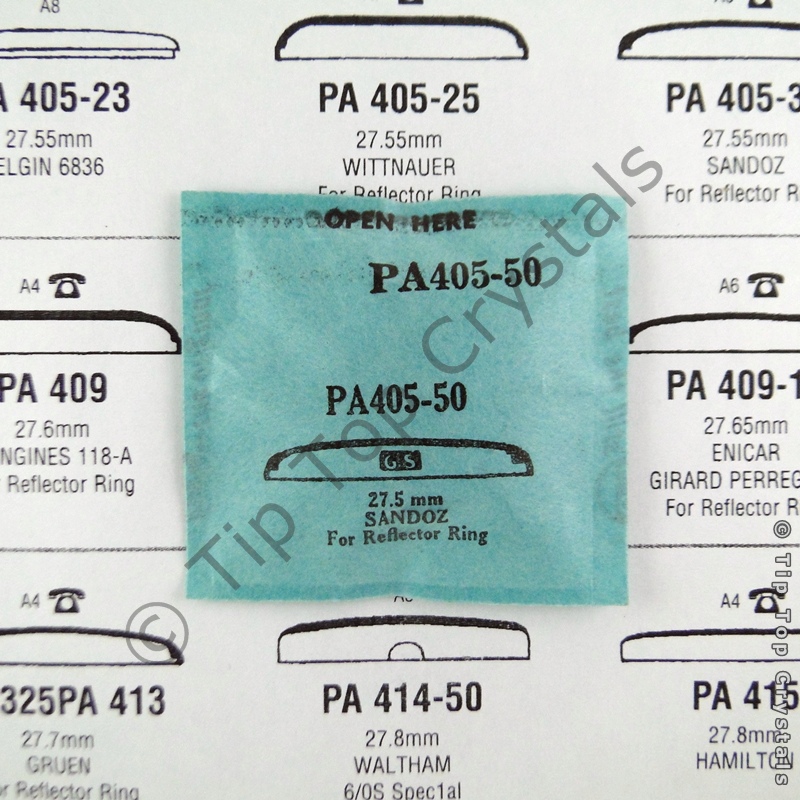 GS PA405-50 Watch Crystal - Click Image to Close