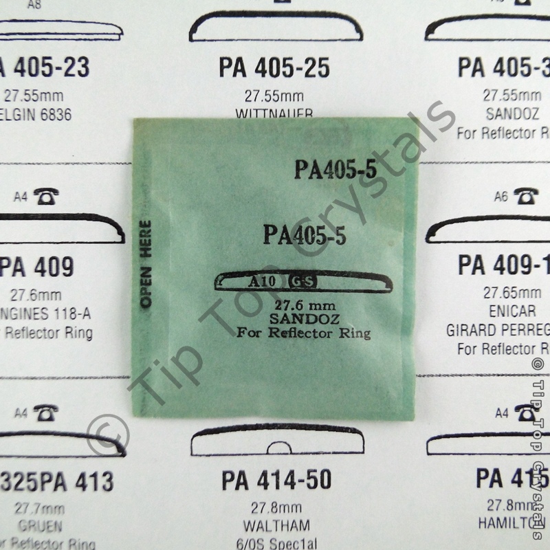 GS PA405-5 Watch Crystal - Click Image to Close