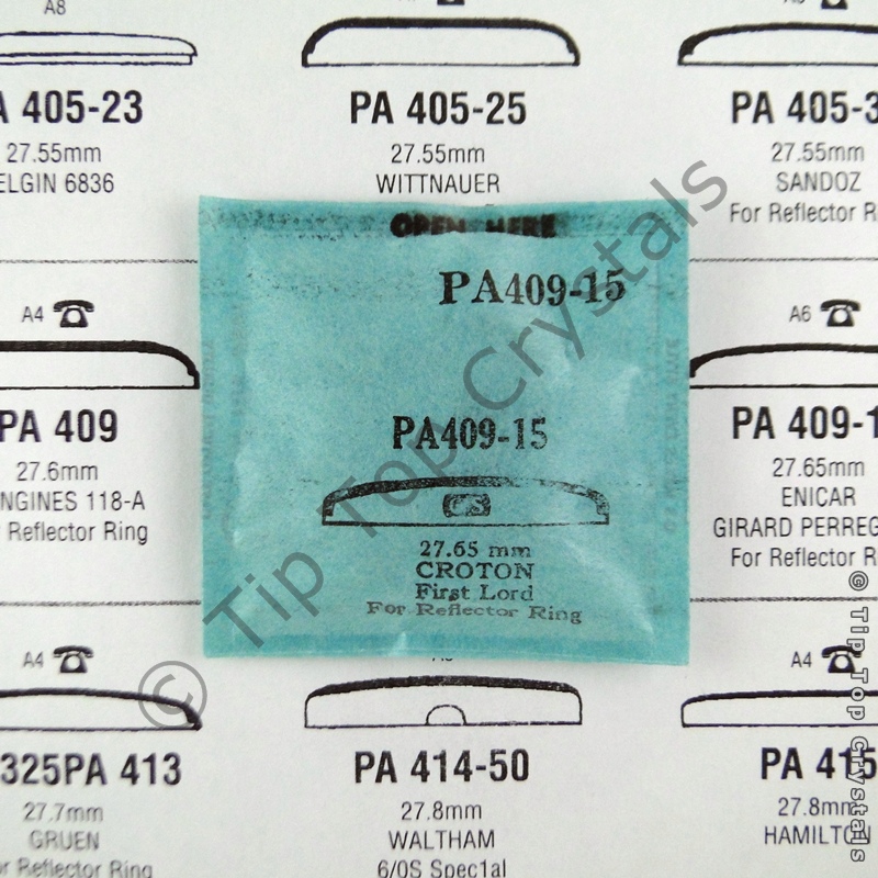 GS PA409-15 Watch Crystal - Click Image to Close