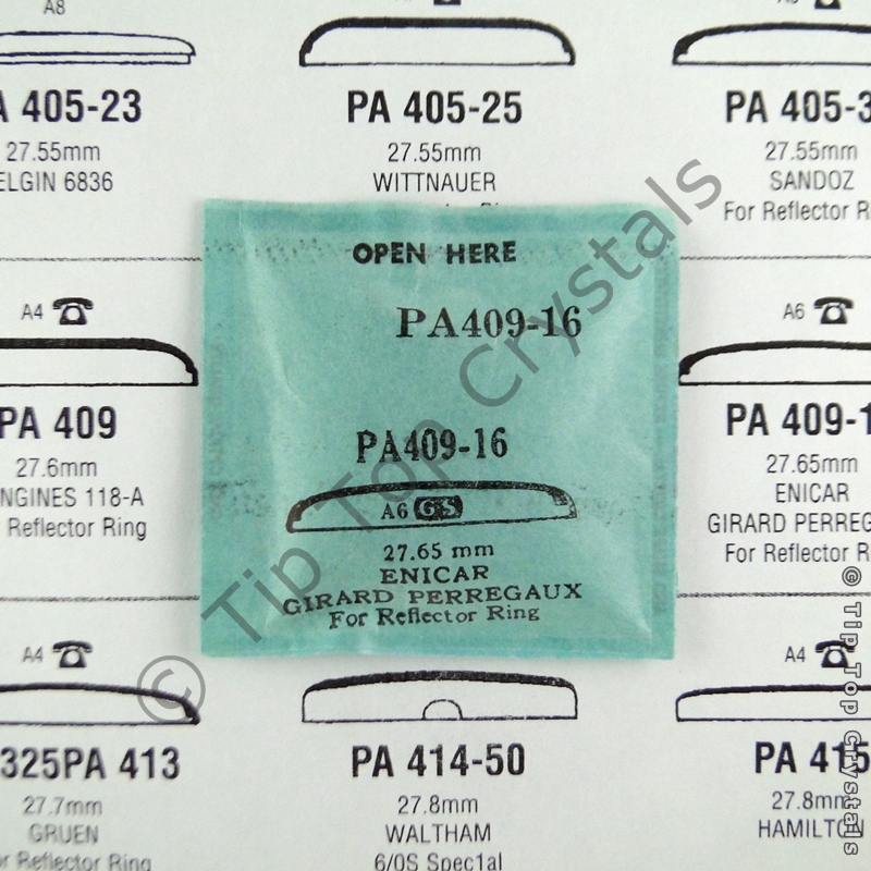 GS PA409-16 Watch Crystal - Click Image to Close