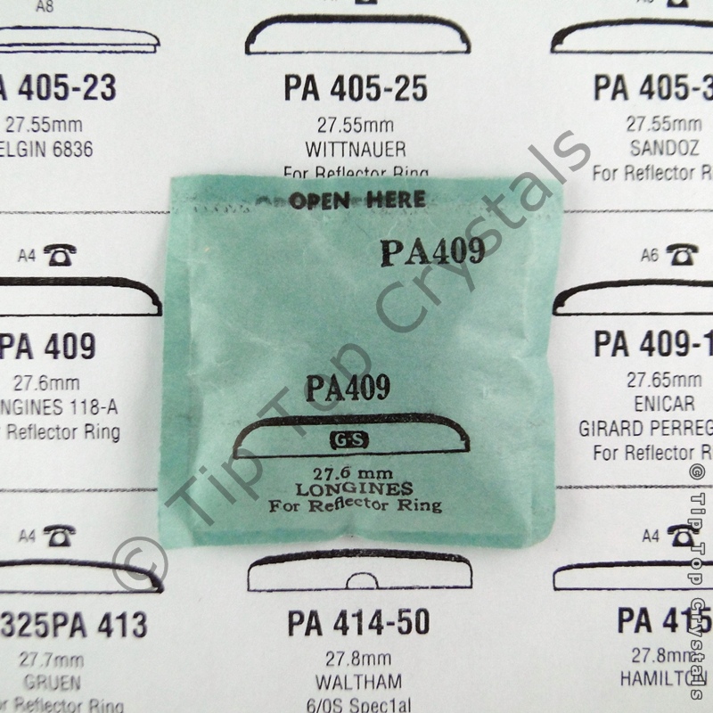 GS PA409 Watch Crystal - Click Image to Close
