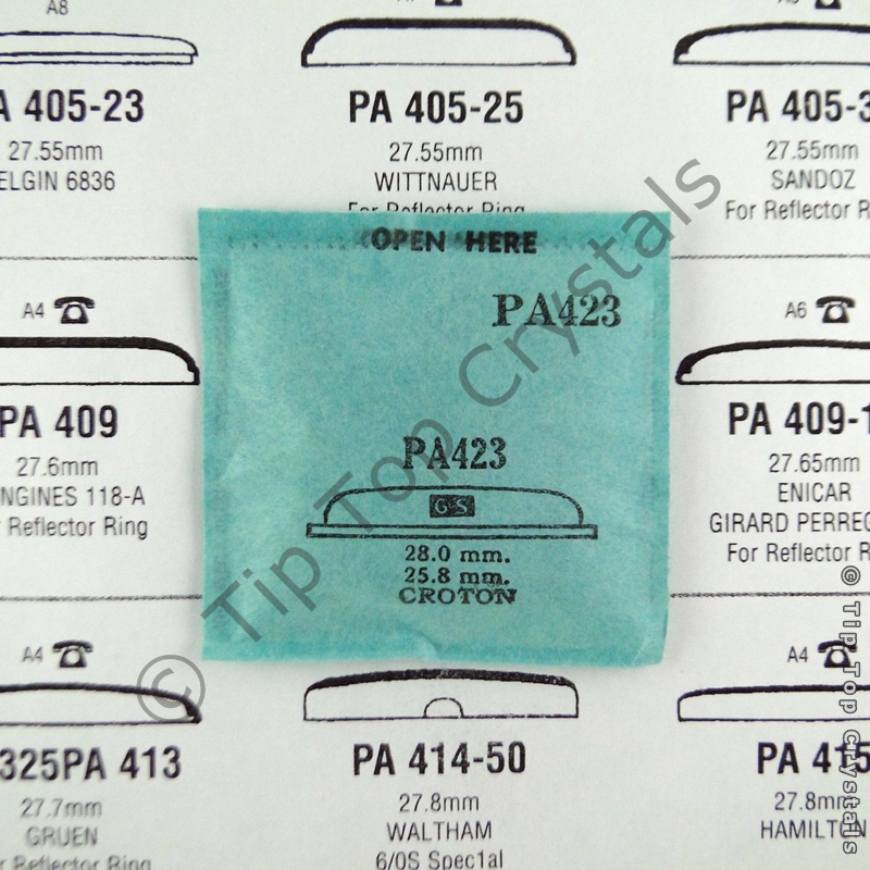 GS PA423 Watch Crystal - Click Image to Close