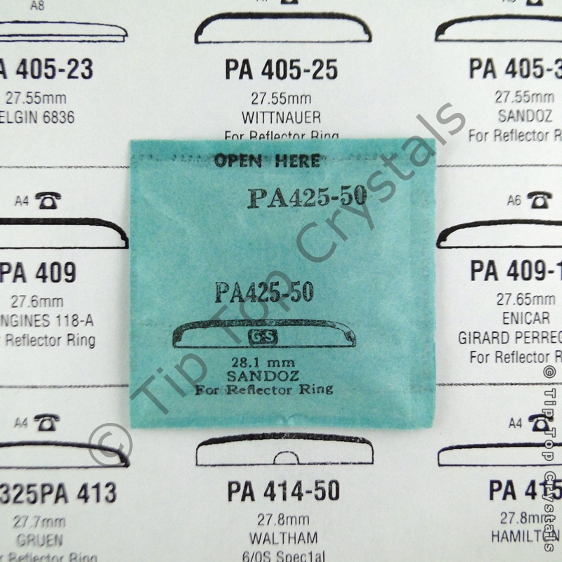 GS PA425-50 Watch Crystal - Click Image to Close
