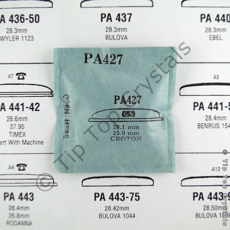 GS PA427 Watch Crystal - Click Image to Close