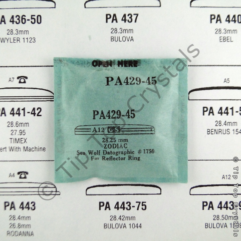 GS PA429-45 Watch Crystal - Click Image to Close