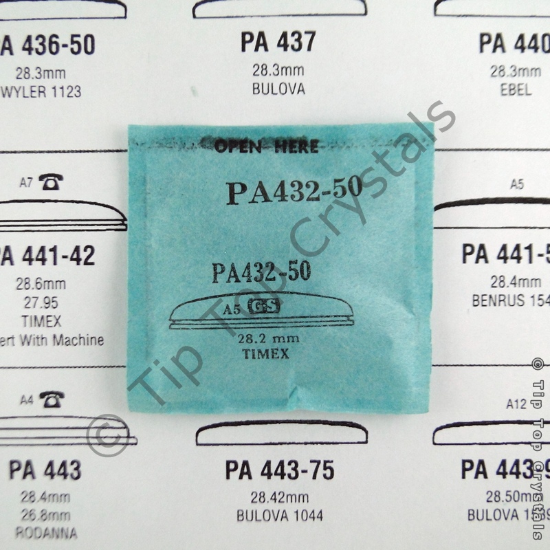 GS PA432-50 Watch Crystal - Click Image to Close