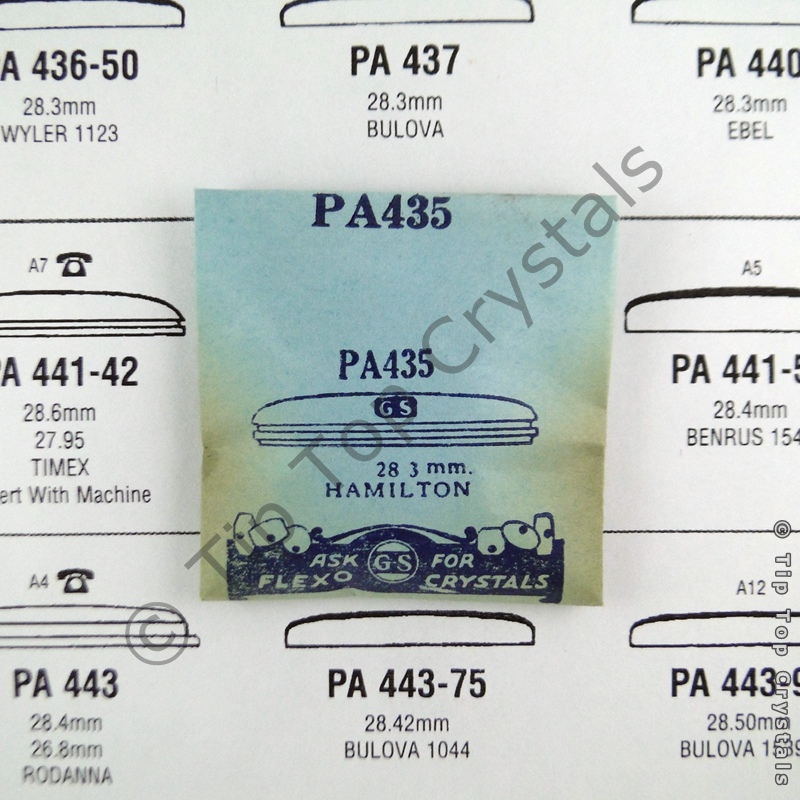 GS PA435 Watch Crystal - Click Image to Close