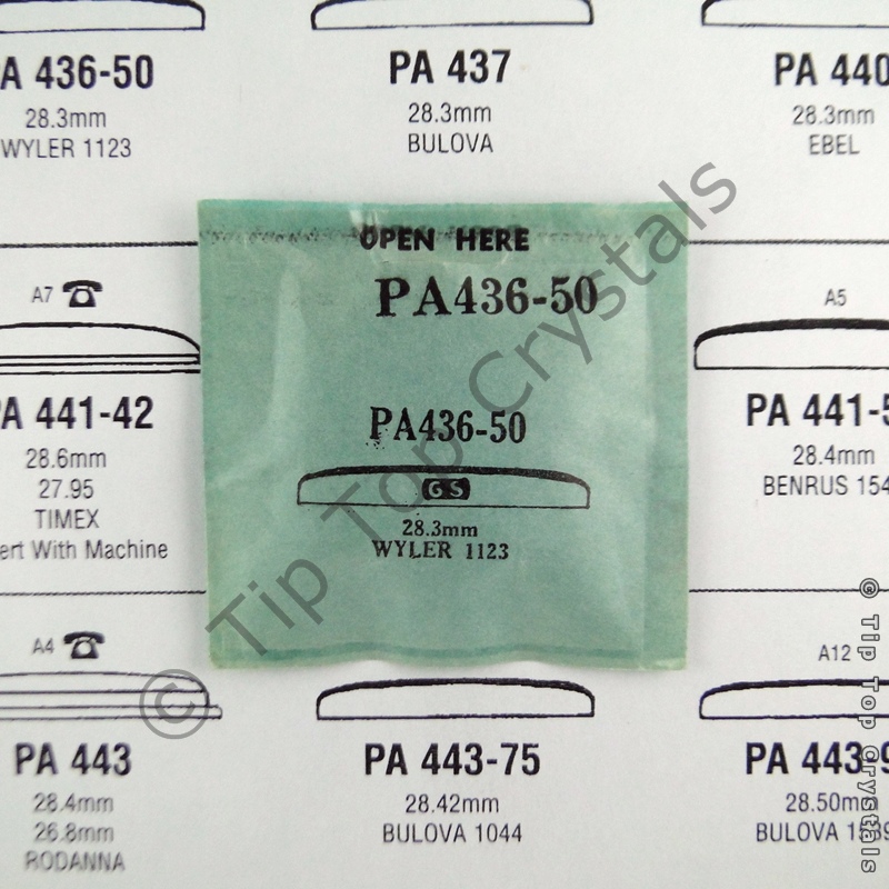 GS PA436-50 Watch Crystal - Click Image to Close