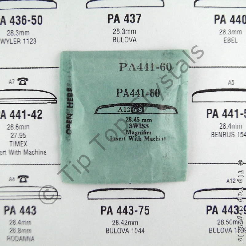 GS PA441-60 Watch Crystal - Click Image to Close