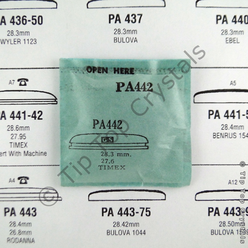 GS PA442 Watch Crystal - Click Image to Close