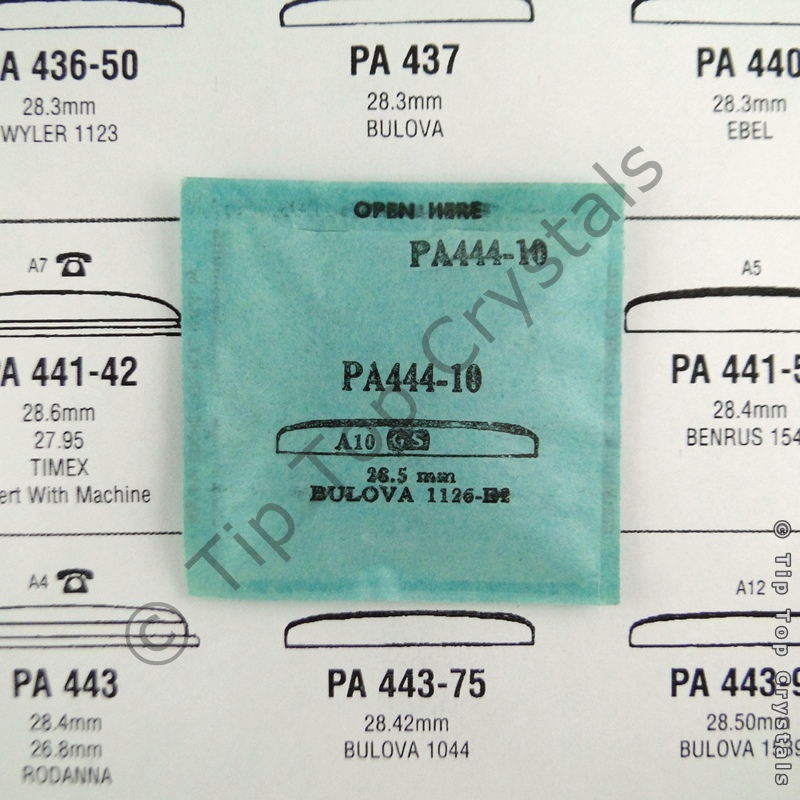 GS PA444-10 Watch Crystal - Click Image to Close