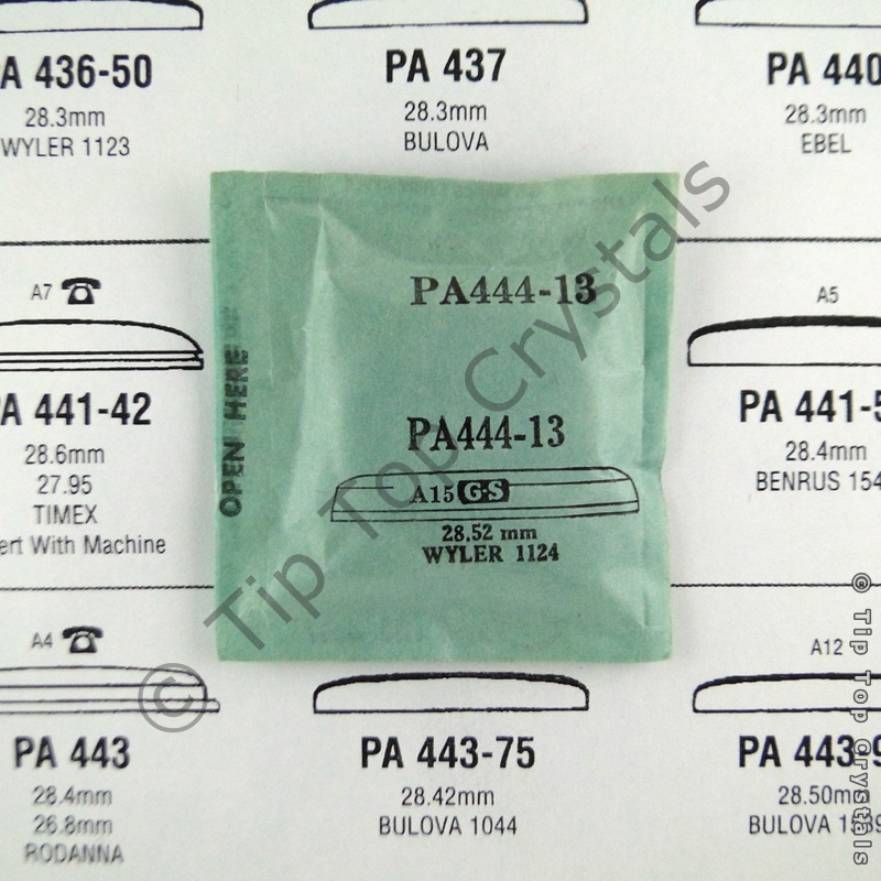 GS PA444-13 Watch Crystal - Click Image to Close