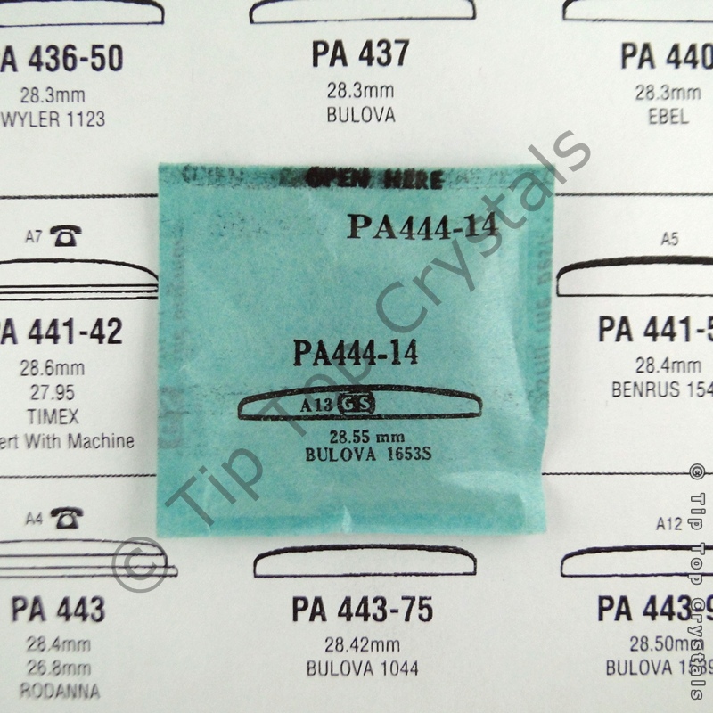 GS PA444-14 Watch Crystal - Click Image to Close