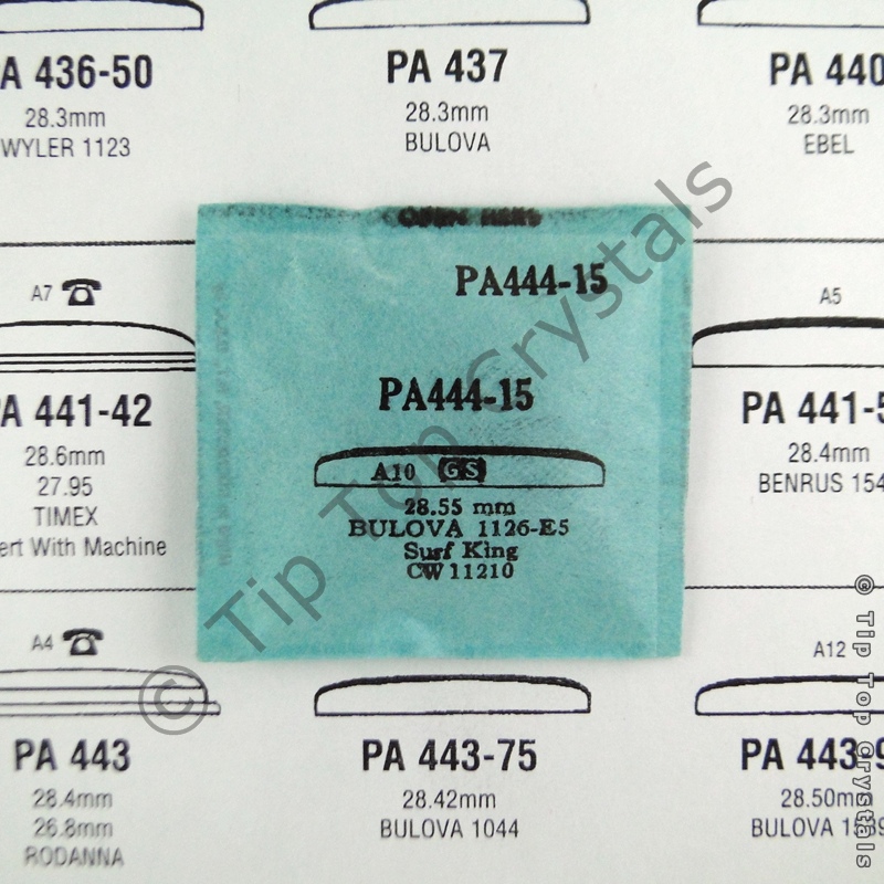 GS PA444-15 Watch Crystal - Click Image to Close