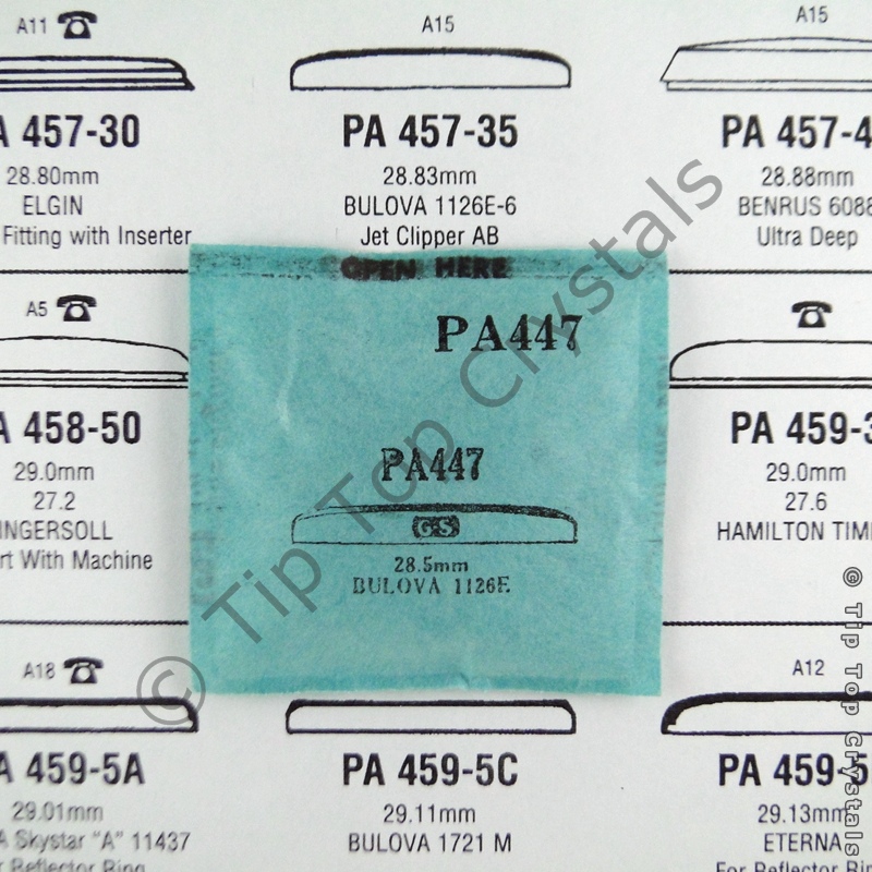 GS PA447 Watch Crystal - Click Image to Close