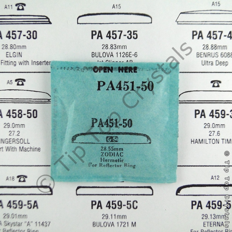 GS PA451-50 Watch Crystal - Click Image to Close