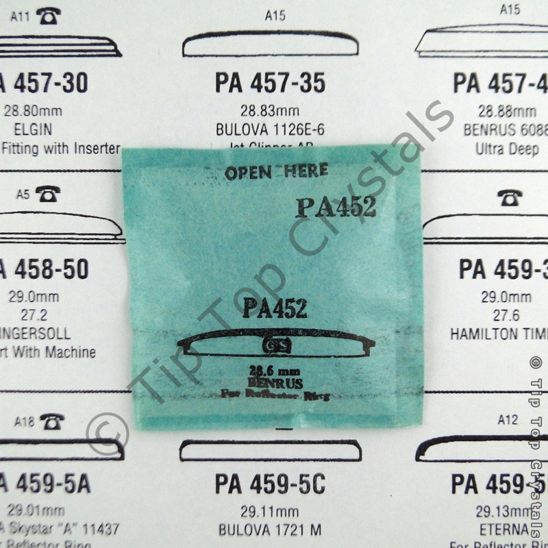 GS PA452 Watch Crystal - Click Image to Close