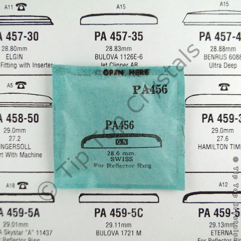 GS PA456 Watch Crystal - Click Image to Close