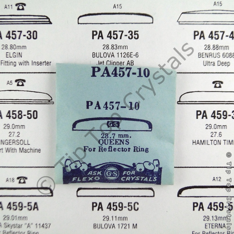 GS PA457-10 Watch Crystal - Click Image to Close