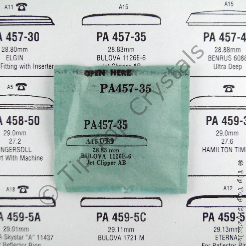 GS PA457-35 Watch Crystal - Click Image to Close