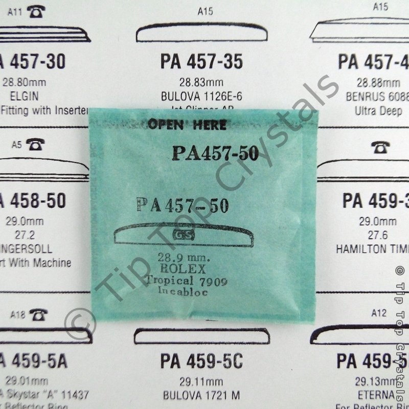 GS PA457-50 Watch Crystal - Click Image to Close