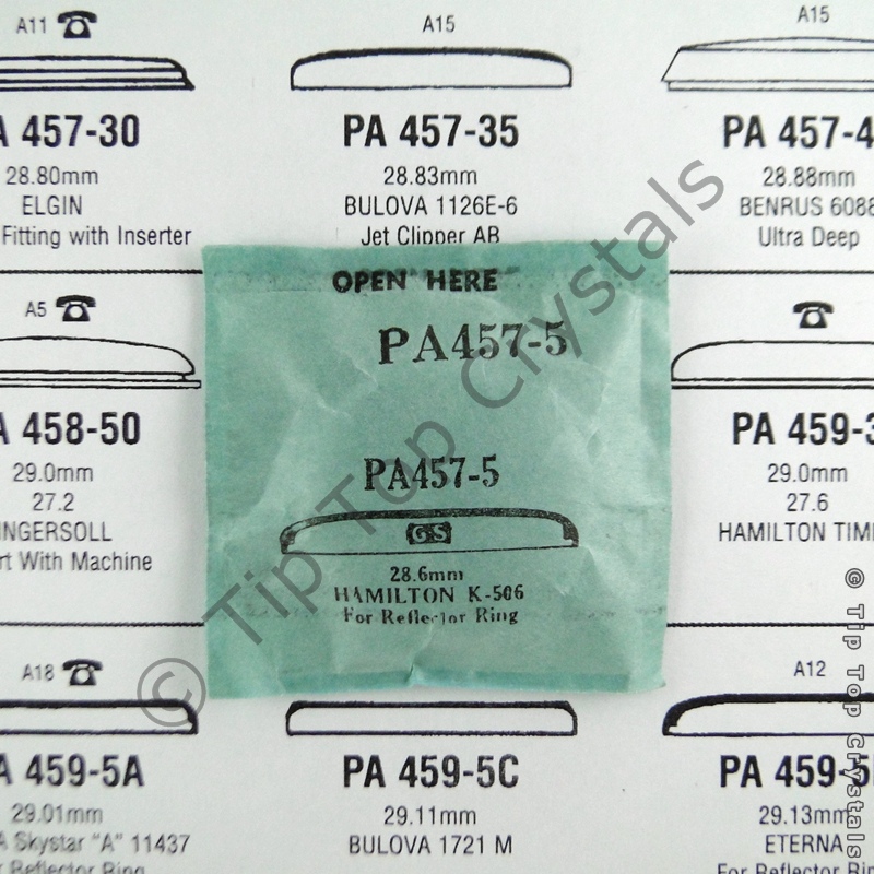 GS PA457-5 Watch Crystal - Click Image to Close