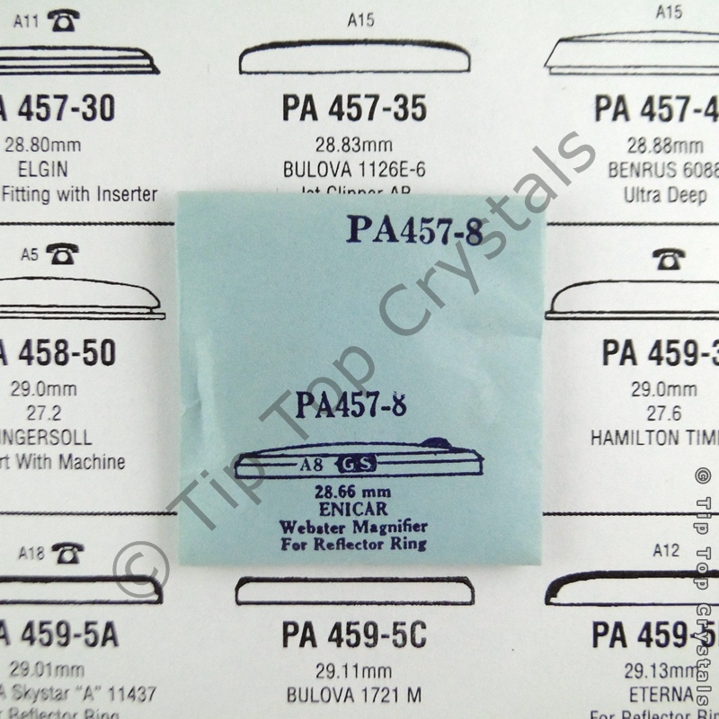 GS PA457-8 Watch Crystal - Click Image to Close