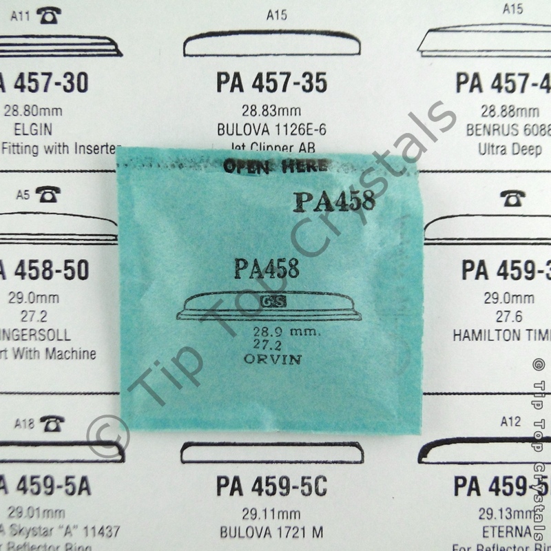 GS PA458 Watch Crystal - Click Image to Close