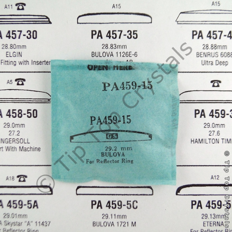 GS PA459-15 Watch Crystal - Click Image to Close