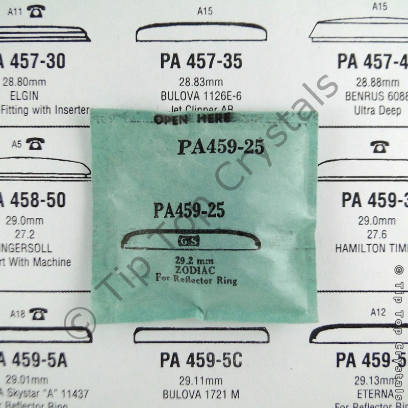 GS PA459-25 Watch Crystal - Click Image to Close