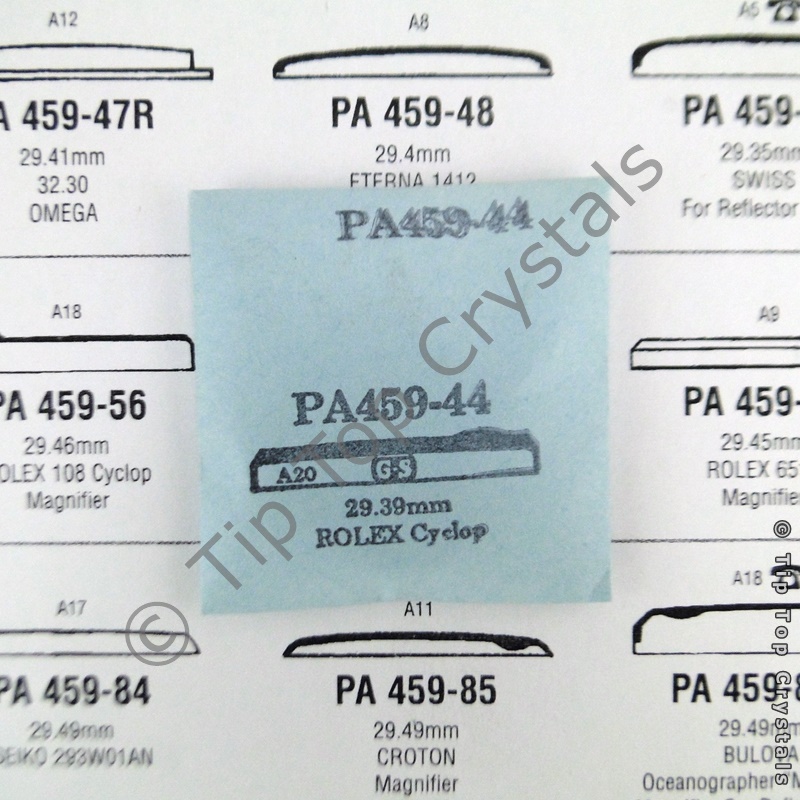 GS PA459-44 Watch Crystal - Click Image to Close