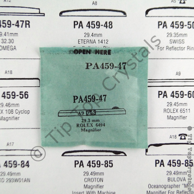 GS PA459-47 Watch Crystal - Click Image to Close