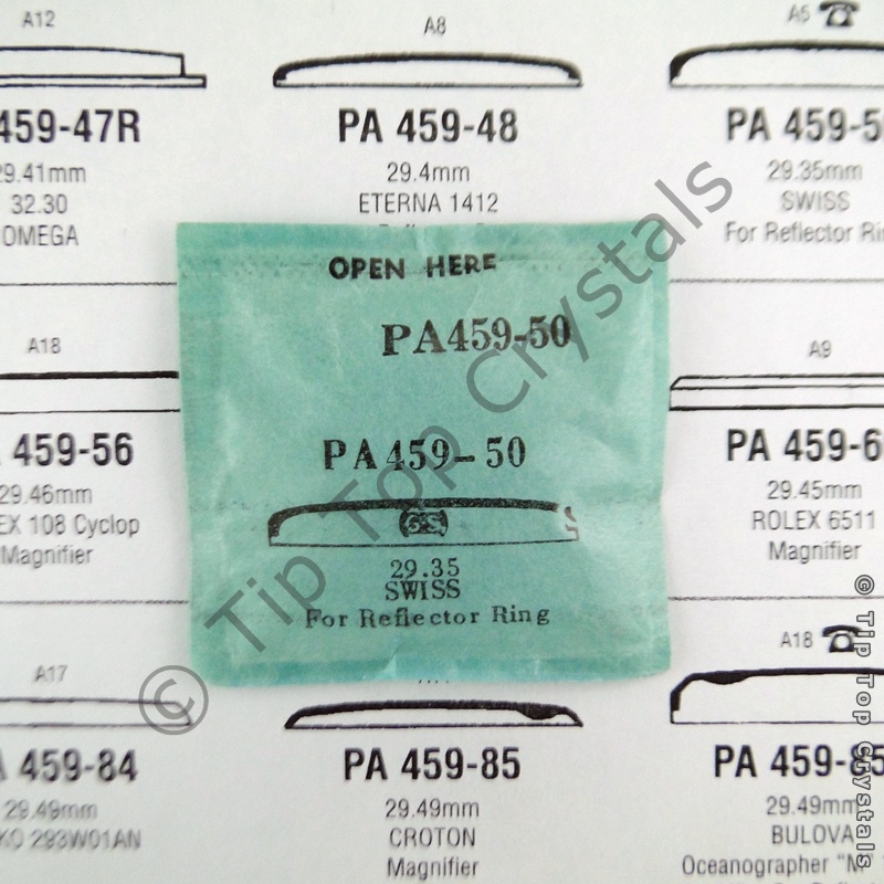 GS PA459-50 Watch Crystal - Click Image to Close