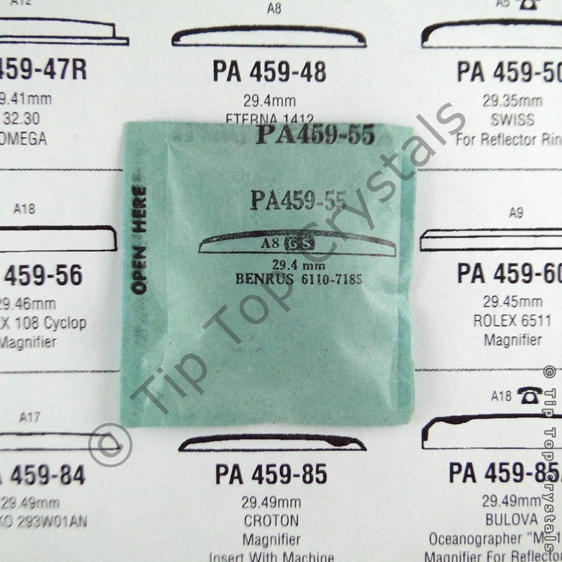 GS PA459-55 Watch Crystal - Click Image to Close