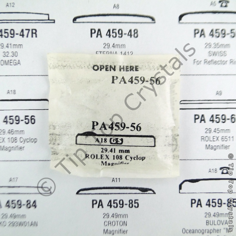 GS PA459-56 Watch Crystal - Click Image to Close