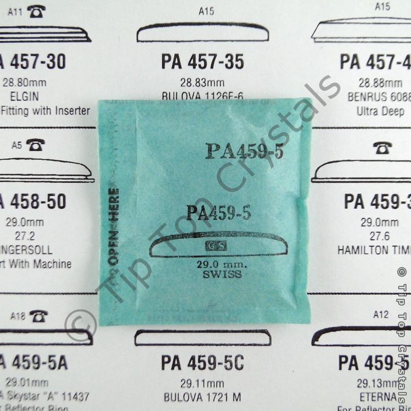 GS PA459-5 Watch Crystal - Click Image to Close