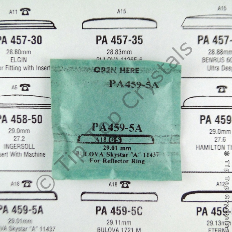 GS PA459-5A Watch Crystal - Click Image to Close