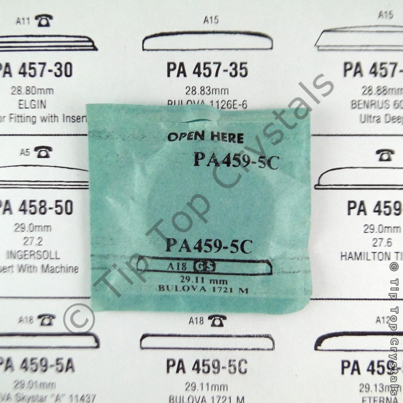 GS PA459-5C Watch Crystal - Click Image to Close