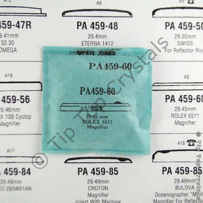 GS PA459-60 Watch Crystal - Click Image to Close