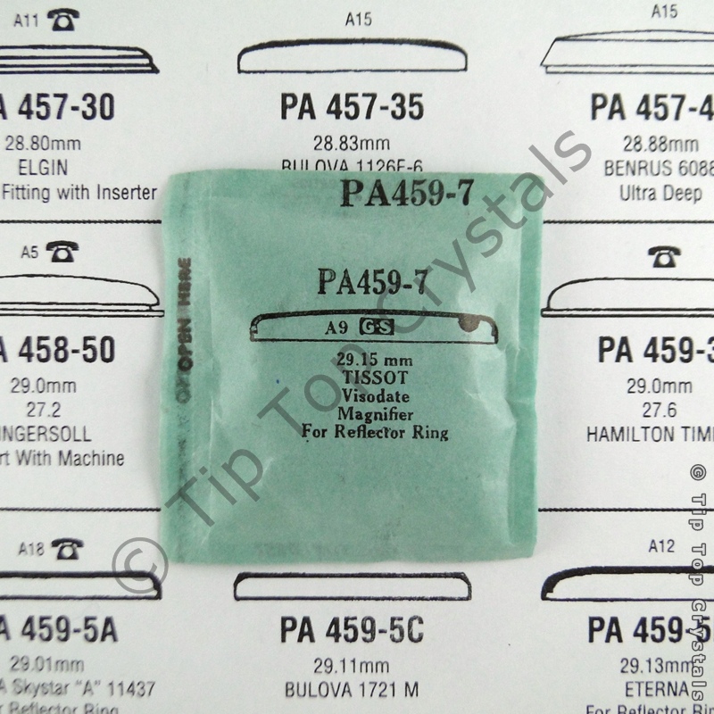 GS PA459-7 Watch Crystal - Click Image to Close