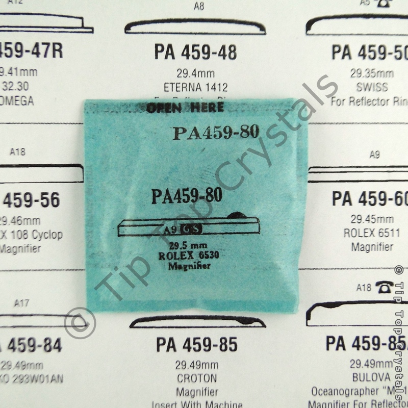 GS PA459-80 Watch Crystal - Click Image to Close