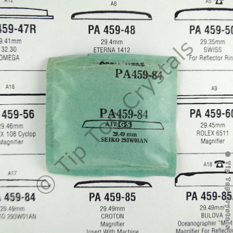 GS PA459-84 Watch Crystal - Click Image to Close