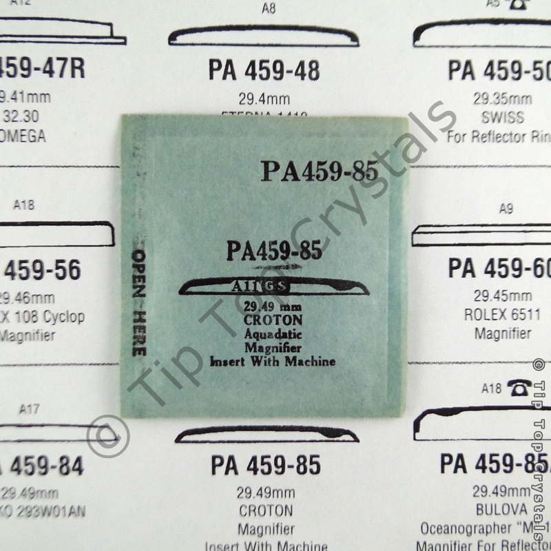 GS PA459-85 Watch Crystal - Click Image to Close