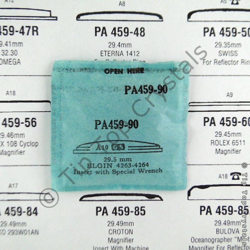 GS PA459-90 Watch Crystal - Click Image to Close