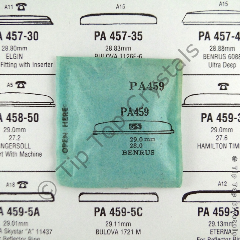 GS PA459 Watch Crystal - Click Image to Close