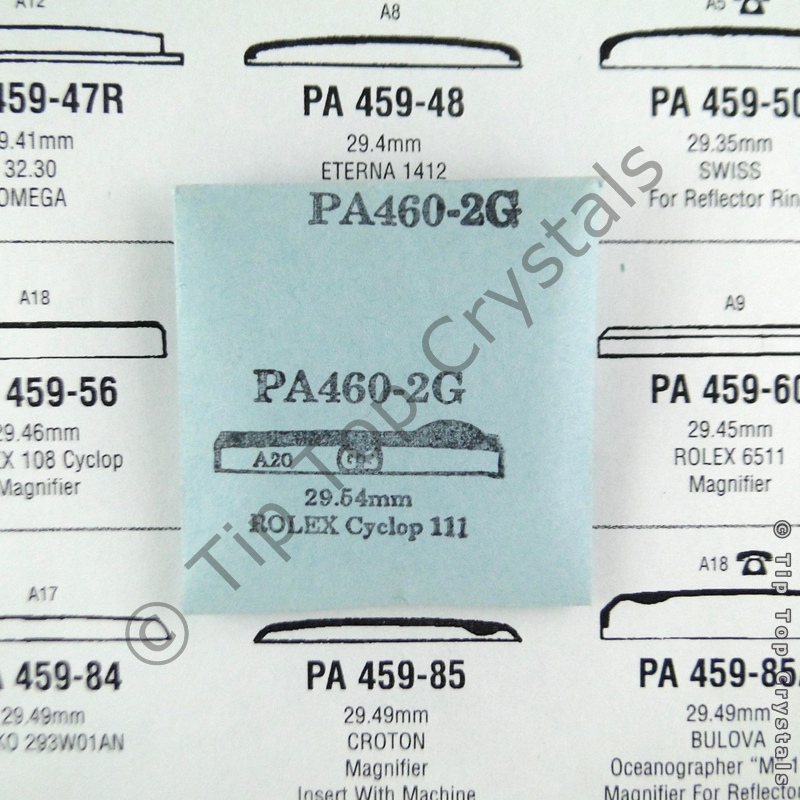 GS PA460-2G Watch Crystal - Click Image to Close